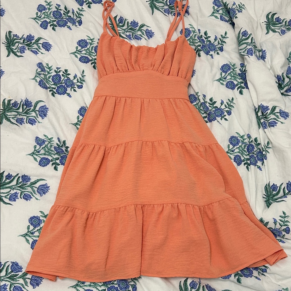 Altard State Orange Summer Mini Dress